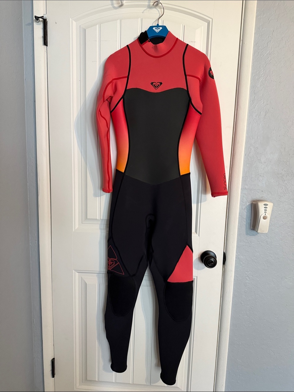 Roxy Kids Full-Length Wetsuit - Coral, Black, Orange